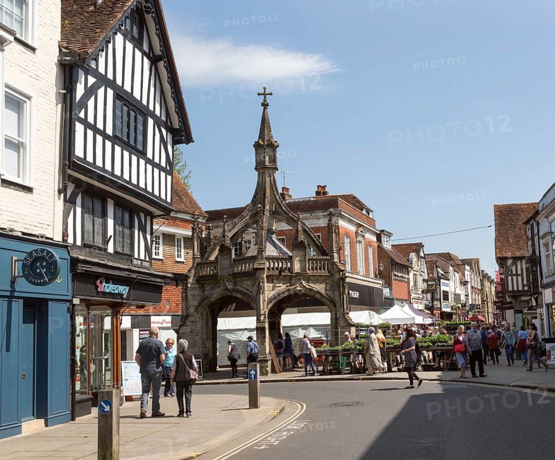 Market cross known as Poultry Cross, Salisbury, Wiltshire, England, UK