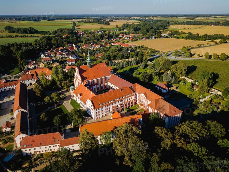 The monastery of St Marienstern is a Cistercian abbey in Panschwitz-Kuckau in the Upper Lusatia region of Saxony. St. Marienstern is an important cultural and religious centre for the Catholic Christians in the area, Panschwitz Kuckau, Saxony, Germany, Europe