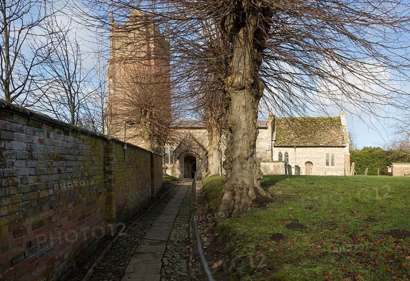 Historic village parish church of All Saints, Marden, Wiltshire, England, UK Vale of Pewsey