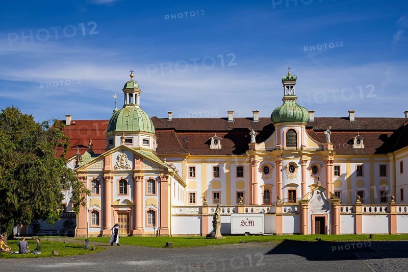 St Marienthal Monastery is a Cistercian abbey in Upper Lusatia in Saxony. It is the oldest nunnery of the order in Germany, which has existed without interruption since its foundation, Ostritz, Saxony, Germany, Europe