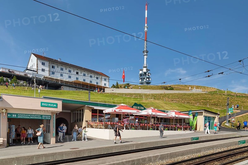 Hotel am Bergbahnhof Rigi-Kulm, Lake Lucerne, Canton Lucerne, Switzerland, Rigi, Schwyz, Switzerland, Europe