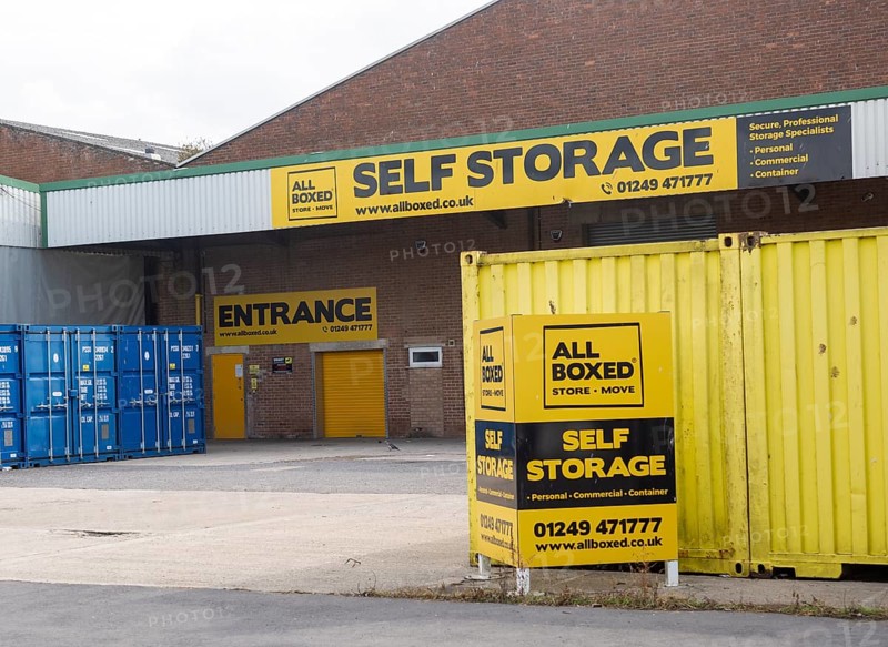 AllBoxed self storage company, Porte Marsh Industrial Estate, Calne, Wiltshire, England, UK