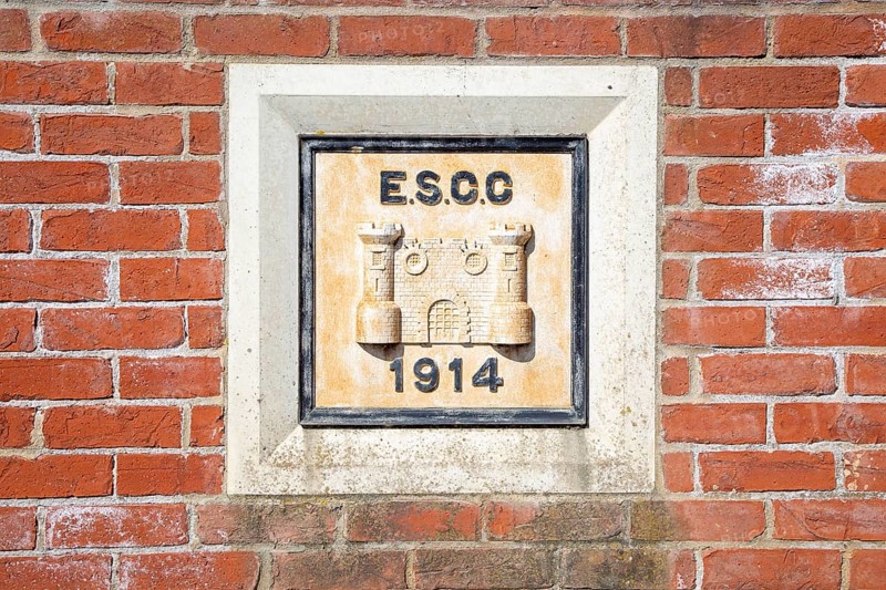 East Suffolk County Council sign dated 1914 on bridge at Mendham, Suffolk, England, UK