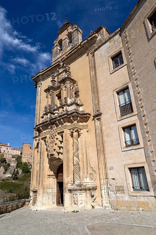 Parador de Cuenca. Saint Paul monastery church building, Cuenca, Castille La Mancha, Spain, Europe