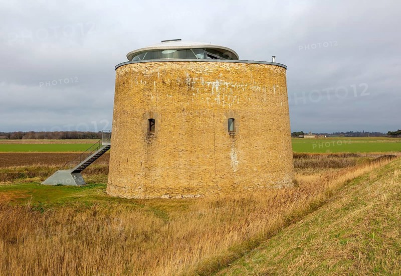 Martello Tower Y, Bawdsey, Suffolk, England, UK. Described by architecture critic Jonathan Glancey as â€œone of the most original and soul-stirring modern homes in Britainâ€