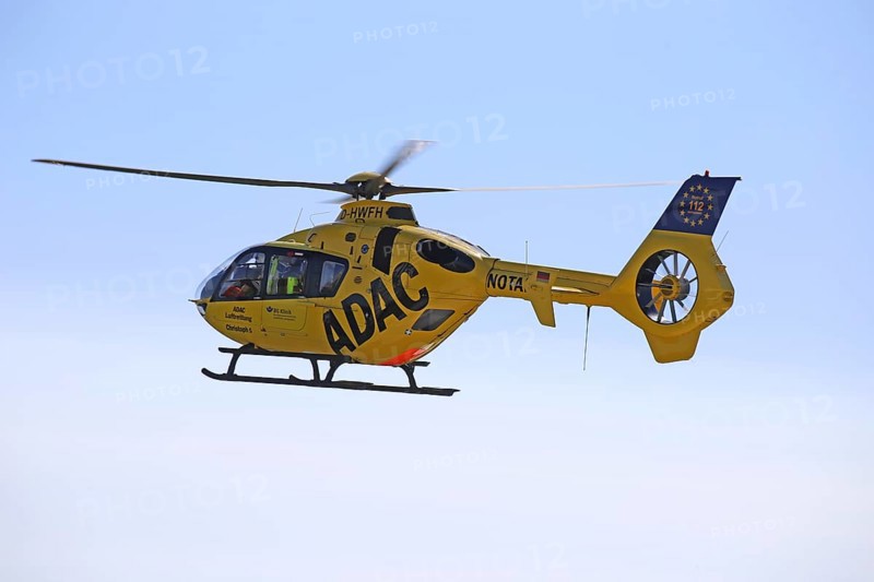 Rescue helicopter Christoph 5, BG Clinic Ludwigshafen on duty