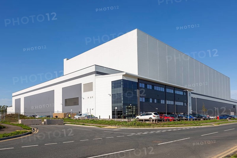 New distribution centre warehouse LDH La Doria Ltd, Sproughton Enterprise Park, Ipswich, Suffolk, England, UK