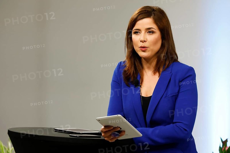 The journalist and presenter Eva-Maria Lemke, Berlin, 19 April 2021