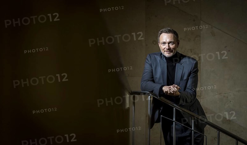 Christian Lindner (FDP), Federal Minister of Finance, photographed in the stairwell of the Federal Ministry of Finance