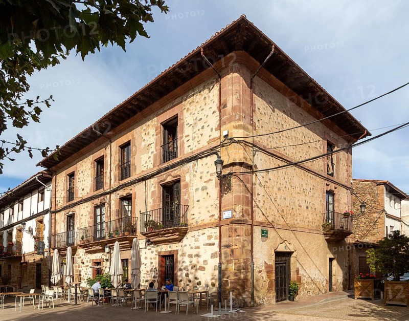 Historic buildings in town of Ezcaray, La Rioja Alta, Spain, Europe