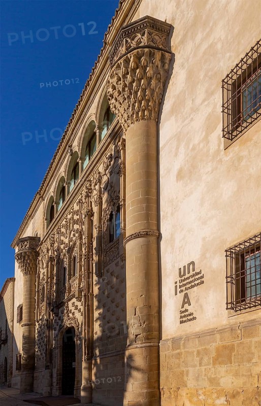 Jabalquinto palace, Andalusian International University, Baeza, Jaen province, Andalusia, Spain, Europe