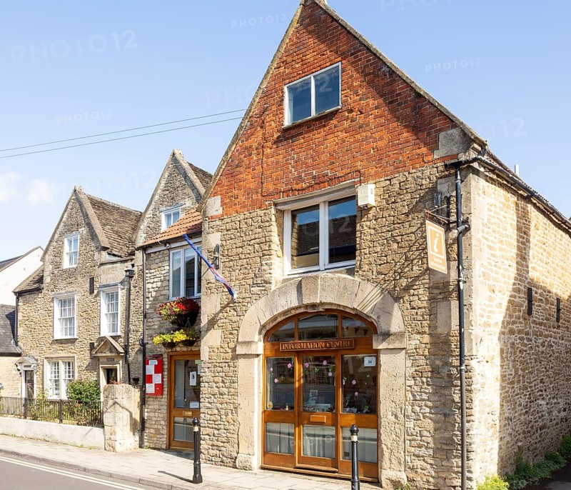 Tourist information centre in town of Melksham, Wiltshire, England, UK