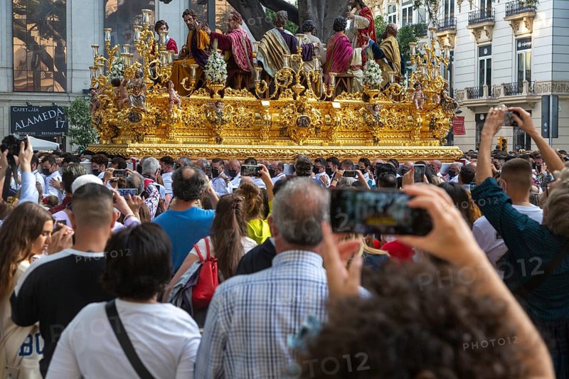 â€˜La Magna: camino de la gloria' religious procession through city streets to commemorate the centenary of brotherhood groups. Malaga, Spain. 30th Oct, 2021