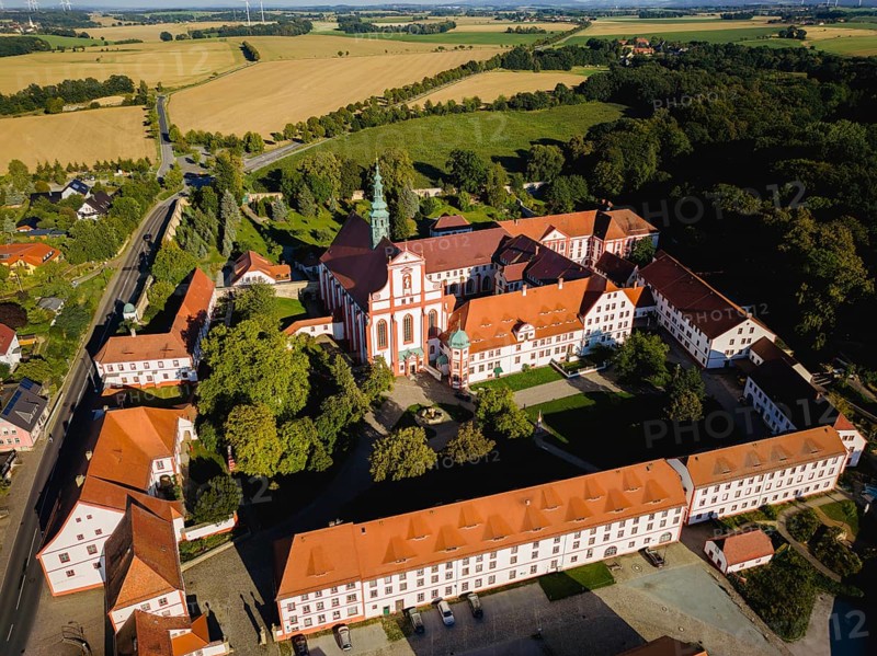 The monastery of St Marienstern is a Cistercian abbey in Panschwitz-Kuckau in the Upper Lusatia region of Saxony. St. Marienstern is an important cultural and religious centre for the Catholic Christians in the area, Panschwitz Kuckau, Saxony, Germany, Europe