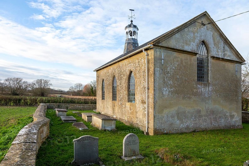 Church of Saint Giles built c 1800, Tytherton Kellaways, Langley Burrell, Wiltshire, England, UK