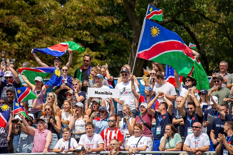 Fistball World Championship from 22 July to 29 July 2023 in Mannheim: The German national team won its opening match against Namibia with 3:0 sets. The numerous Namibian fans were in good spirits despite the defeat
