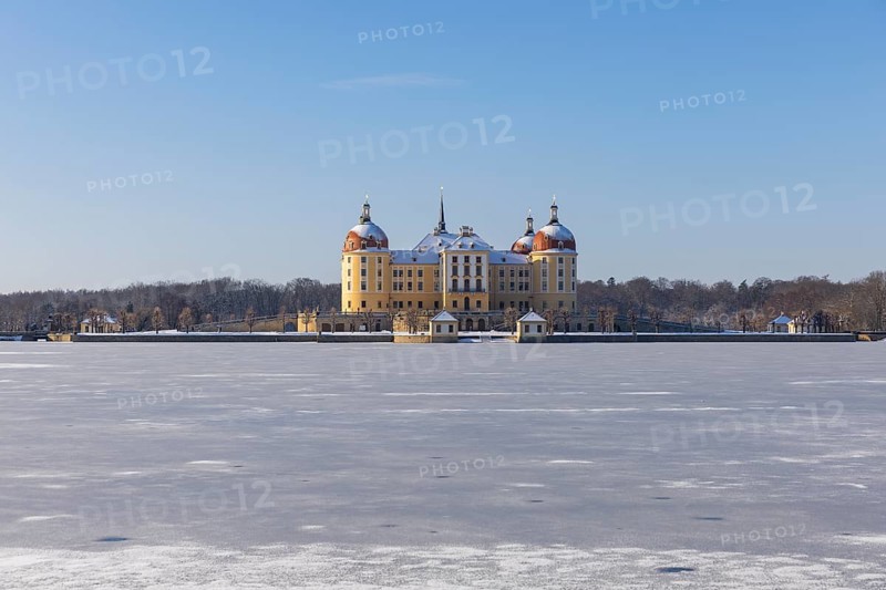 Baroque Moritzburg Hunting Lodge, Moritzburg, Saxony, Germany, Europe
