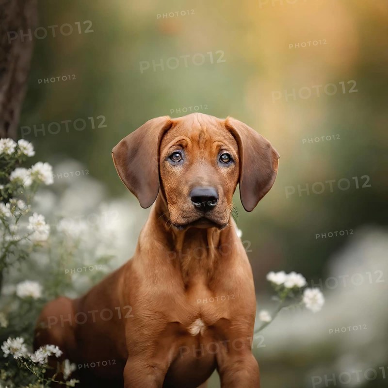 Dog, young dog, puppy, Rhodesian Ridgeback, recognised dog breed from South Africa (picture AI generated), AI generated