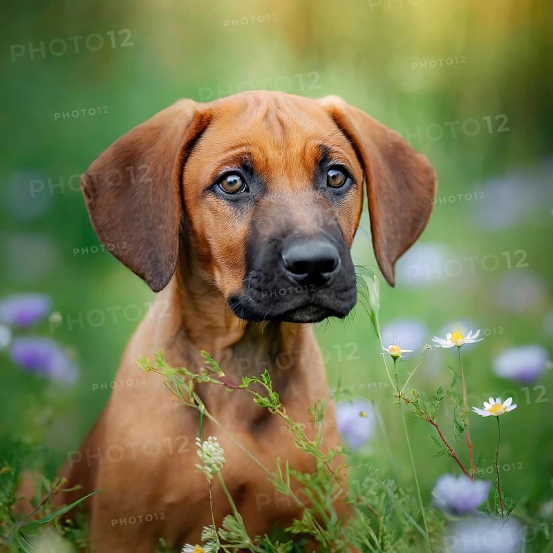 Dog, young dog, puppy, Rhodesian Ridgeback, recognised dog breed from South Africa (picture AI generated), AI generated