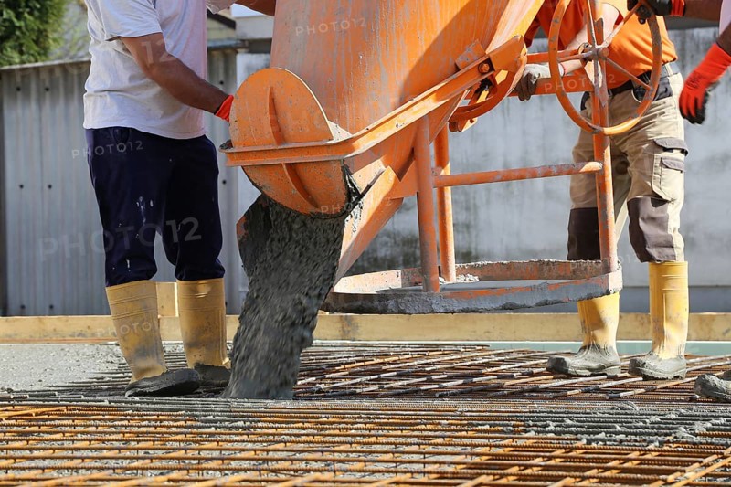 Delivery of ready-mixed concrete to a construction site