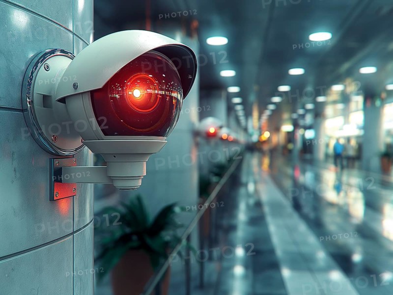 Camera for monitoring critical infrastructure such as streets, schools, squares, authorities, AI generated