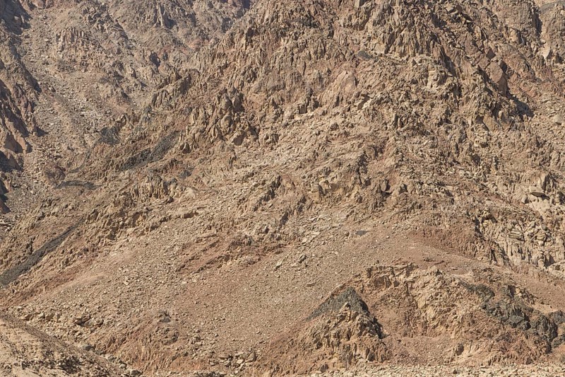Natural texture of red rocks. Egypt, the Sinai Peninsula, Dahab