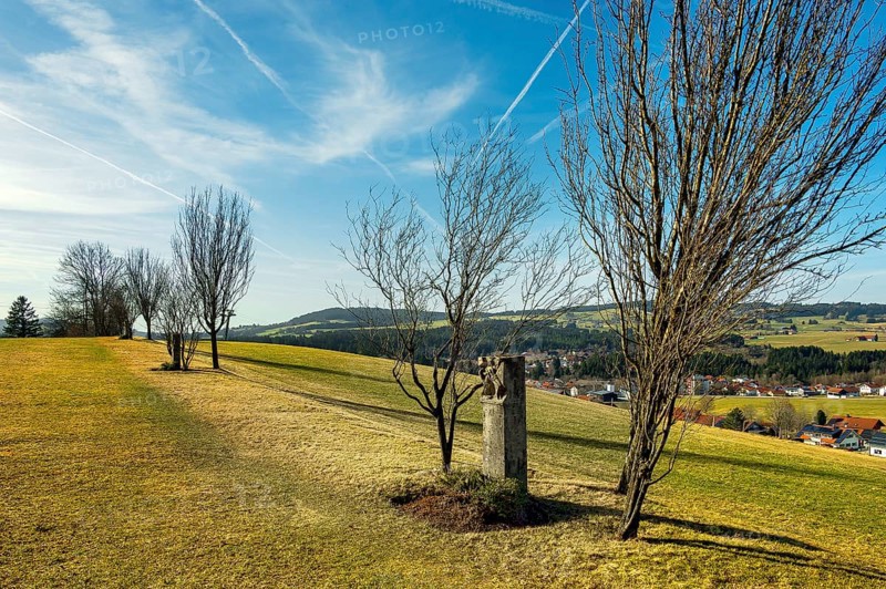 Stations of the Cross on the Buchenberg, Buchenberg, Allgaeu, Bavaria, Germany, Europe