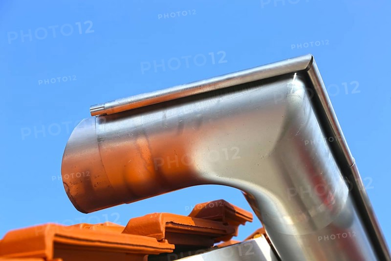Newly installed gutter