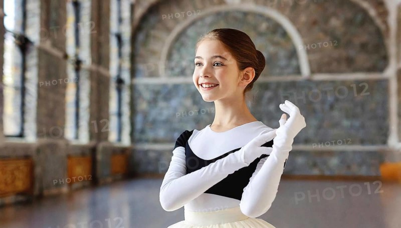 AI generated, girl, 10, 12, years, dark-haired, dark-haired, dances, dancing, ballet, study, exercise, classical, classical dance, ballet dance, stage dance, fitness, fitness alternative, body, emphasised, emphasised, figure, figures, classical music, hall, theatre, castle, system of dance steps, strength, agility, accuracy, body control, coordination, ballet suit, leotard, white gloves