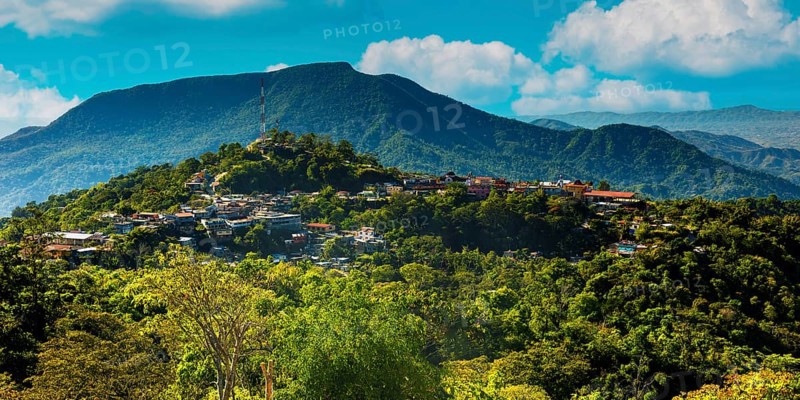 Village in the mountains, Pluma Hidalgo, Pochutla, Oxaca state, Sierra Madre del Sur, Mexico, Central America