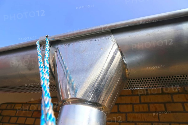Newly installed gutter