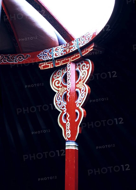 Roof part of a yurt, Mongolia, Asia