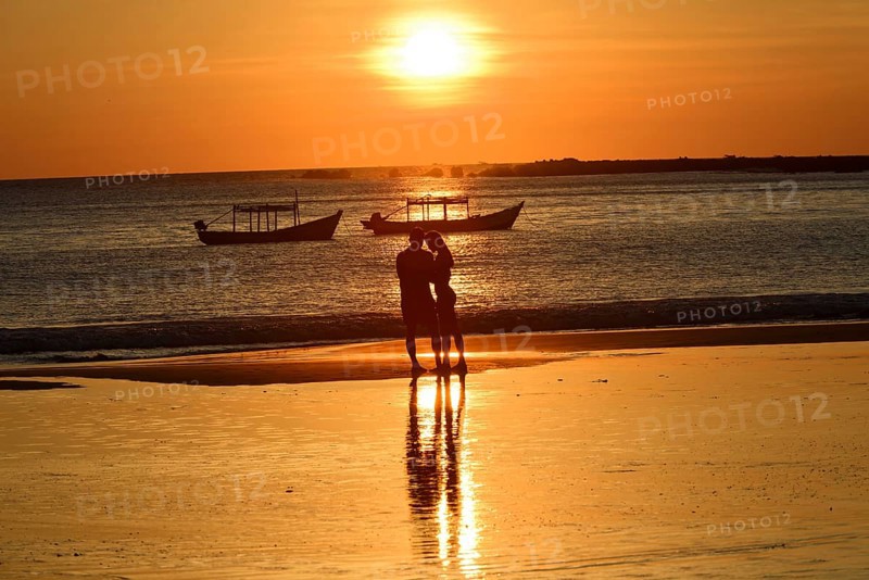 Fishing village, Ngapali Beach, Thandwe, Burma, Burma, Myanmar, Asia