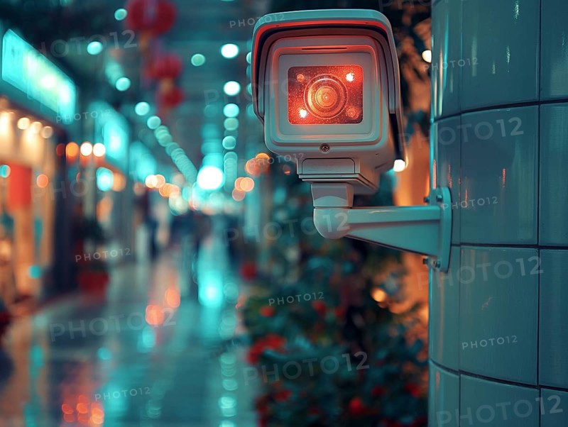 Camera for monitoring critical infrastructure such as streets, schools, squares, authorities, AI generated