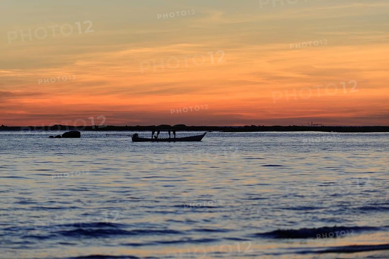 Beach, fishing village, Ngapali Beach, Thandwe, Burma, Burma, Myanmar, Asia