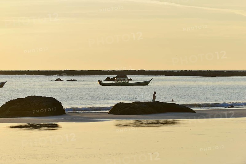 Fishing village, Ngapali Beach, Thandwe, Burma, Burma, Myanmar, Asia