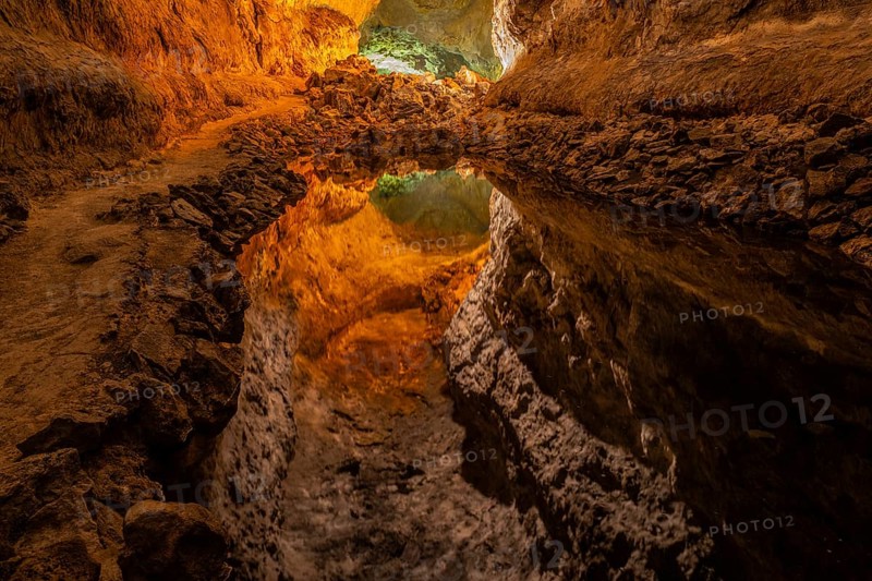 Cueva de los Verdes, lava tube, Costa Teguise, Lanzarote, Canary Islands, Spain, Europe