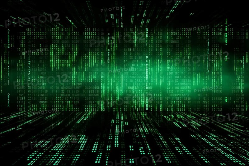 Green dynamic digital data streams, showcasing flowing lines of code in a mesmerizing pattern, ideal for representing advanced computing, cybersecurity, and the intricate world of programming, AI generated