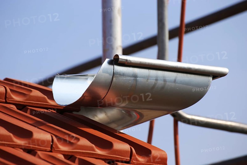 Newly installed gutter