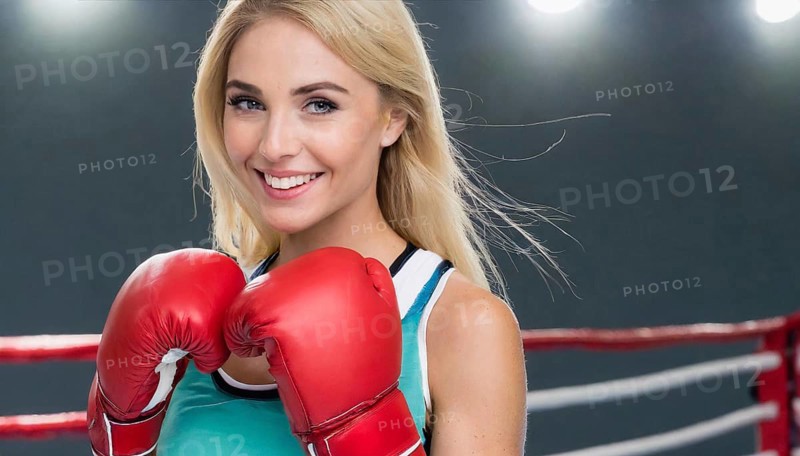 AI generated, woman, woman, 35, years, thai, thai, sport, boxing, gloves, thai boxing, muay thai, one person, portrait, athletic, fight, fighting, popular sport, thai boxer, boxing, boxing ring, blond, blonde, blonde, european