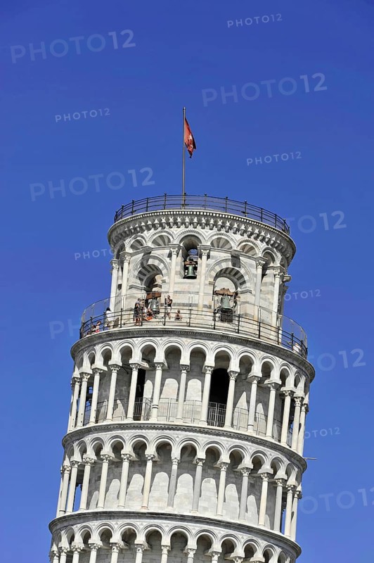 Spire, Leaning Tower of Pisa, Torre Pendente, UNESCO World Heritage Site, Tuscany, Italy, Europe