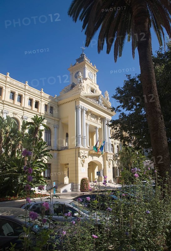 Malaga City Hall building, Malaga, Spain designed by Fernando Guerrero Strachan and Manuel Rivera Vera completed 1919