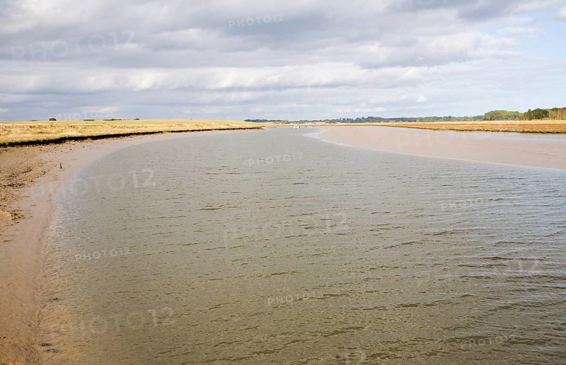 Butley Creek river a tributary of the River Ore near Orford Ness, Suffolk, England, United Kingdom, Europe