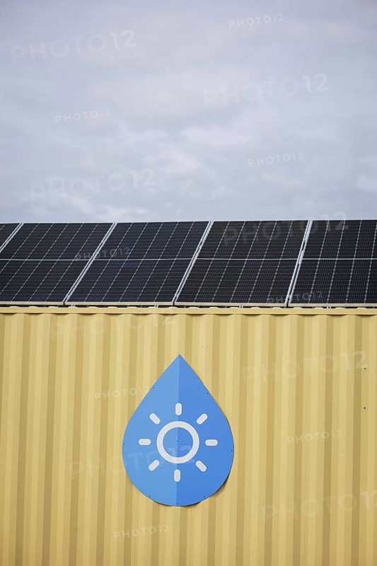 Solar water desalination plant. Mykolaiv oblast, 25.02.2024. Photographed on behalf of the Federal Foreign Office