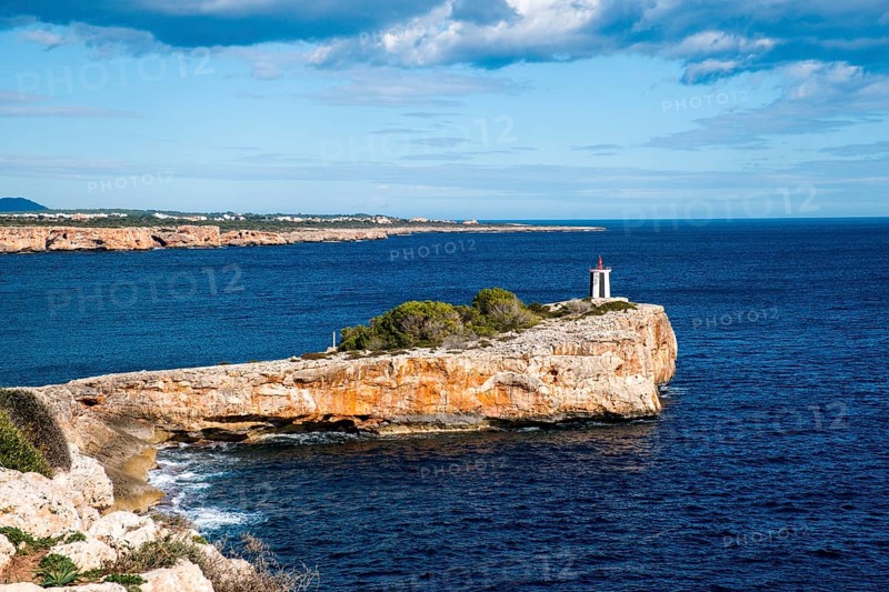 Small lighthouse at the Torre dels Facons, Porto Christo, Majorca