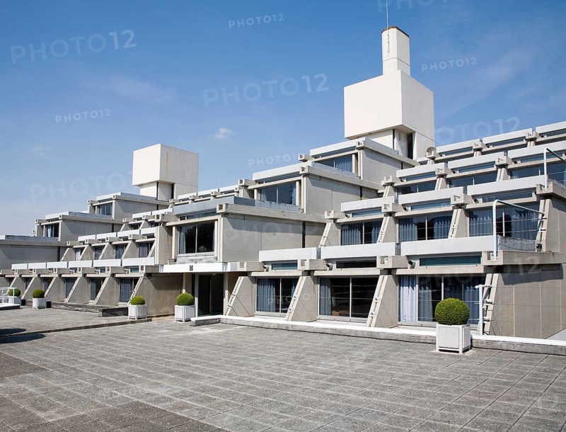 New Court building in Christ's College, University of Cambridge, architect Sir Denys Lasdun built 1966-70, Cambridge, England, United Kingdom, Europe