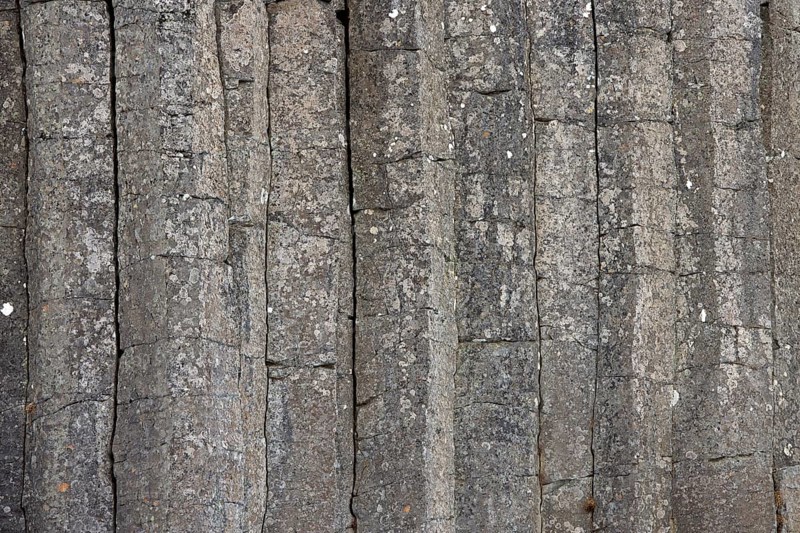 Dolerite cliff showing hexagonal basalt columns, volcanic rock formations at Gerouberg, Gerduberg on western peninsula Snaefellsnes, Iceland, Europe