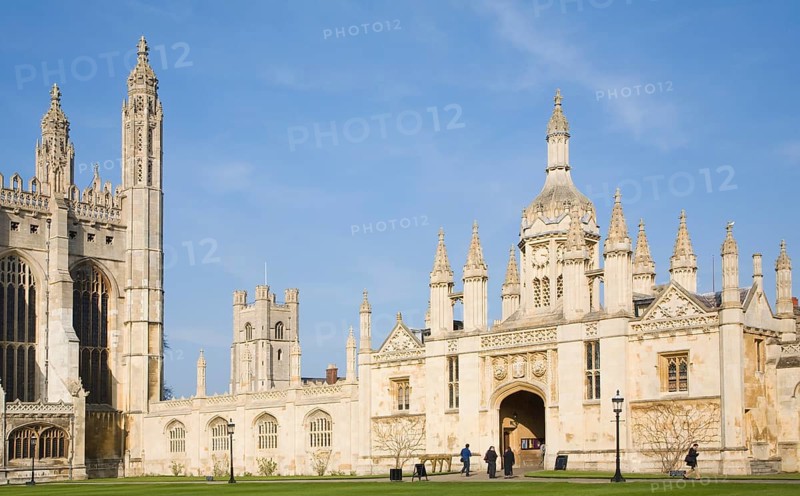 Gatehouse of King's College, Cambridge university, Cambridgeshire, England, United Kingdom, Europe