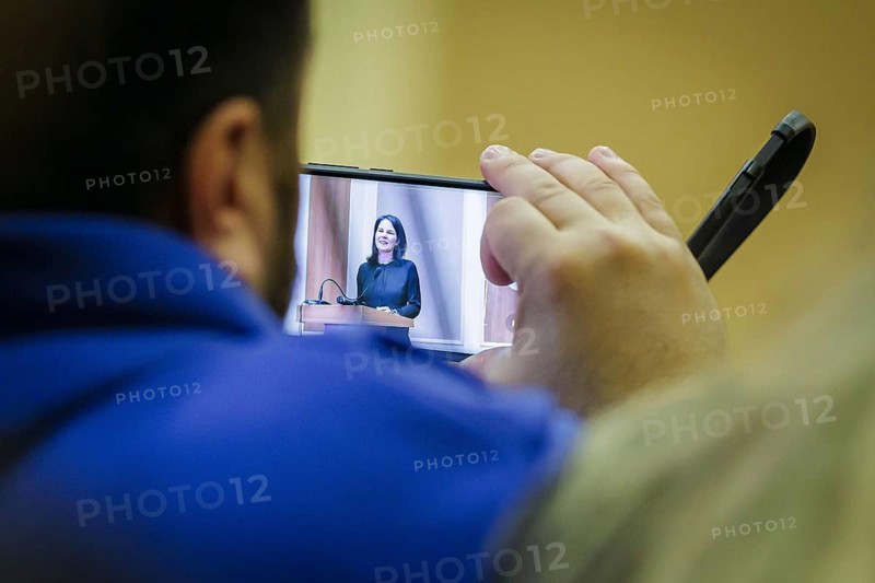 Annalena Baerbock (Alliance 90/The Greens), Federal Foreign Minister, gives a press conference in Odessa. Odessa, 24.02.2024. Photographed on behalf of the Federal Foreign Office