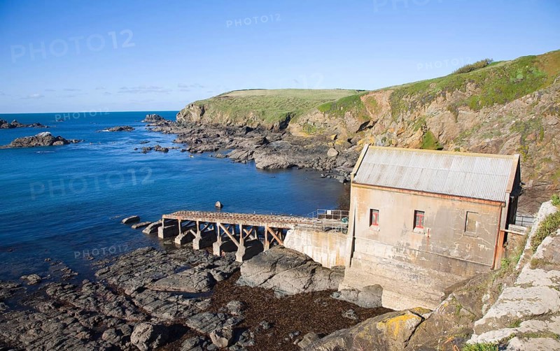 Lifeboat Station built in 1859, Polpeor Cove, Lizard Point, Cornwall, England, United Kingdom, Europe